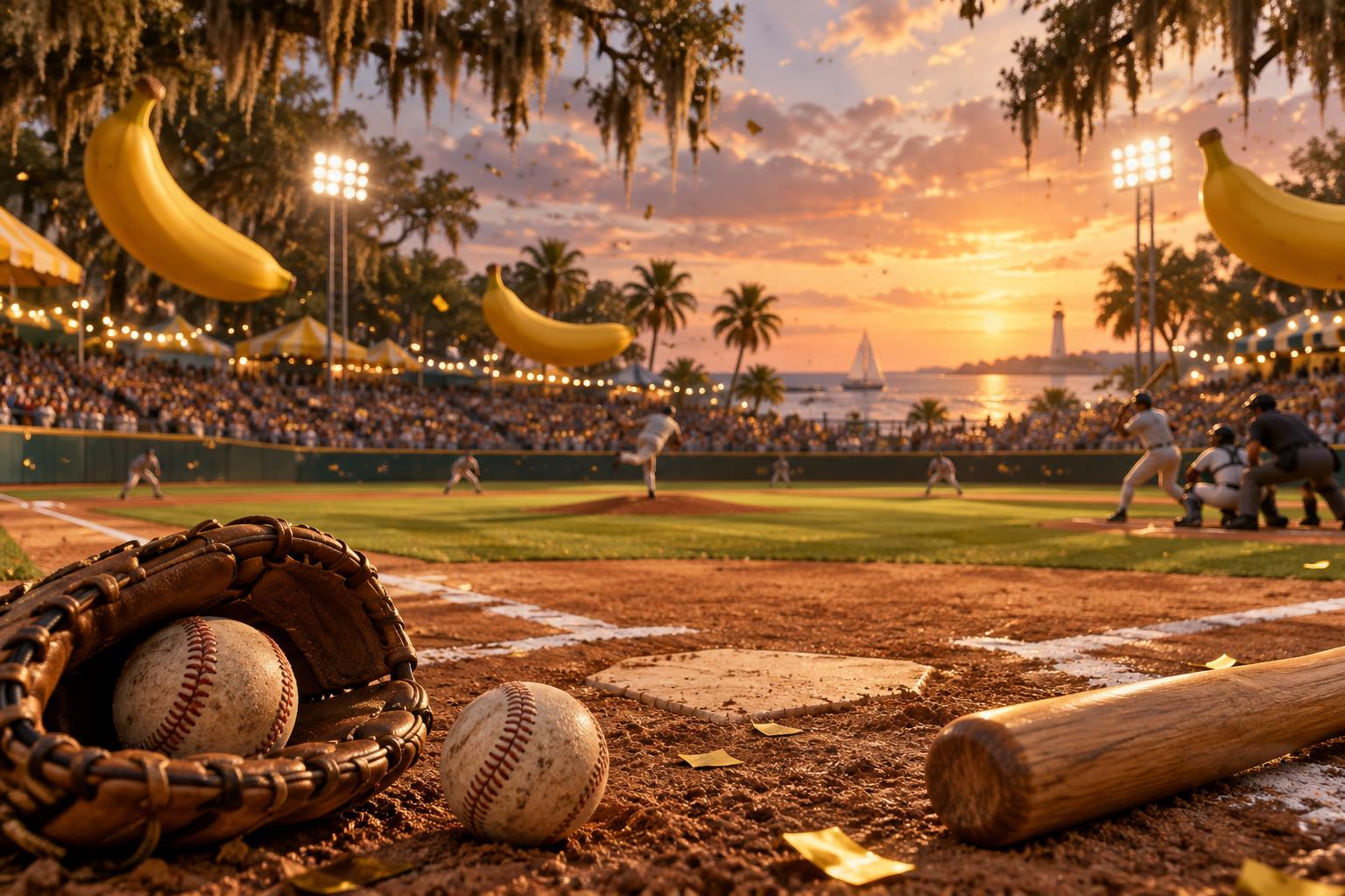 OriginalTickets illustration for Banana Baseball Champions League at Grayson Stadium