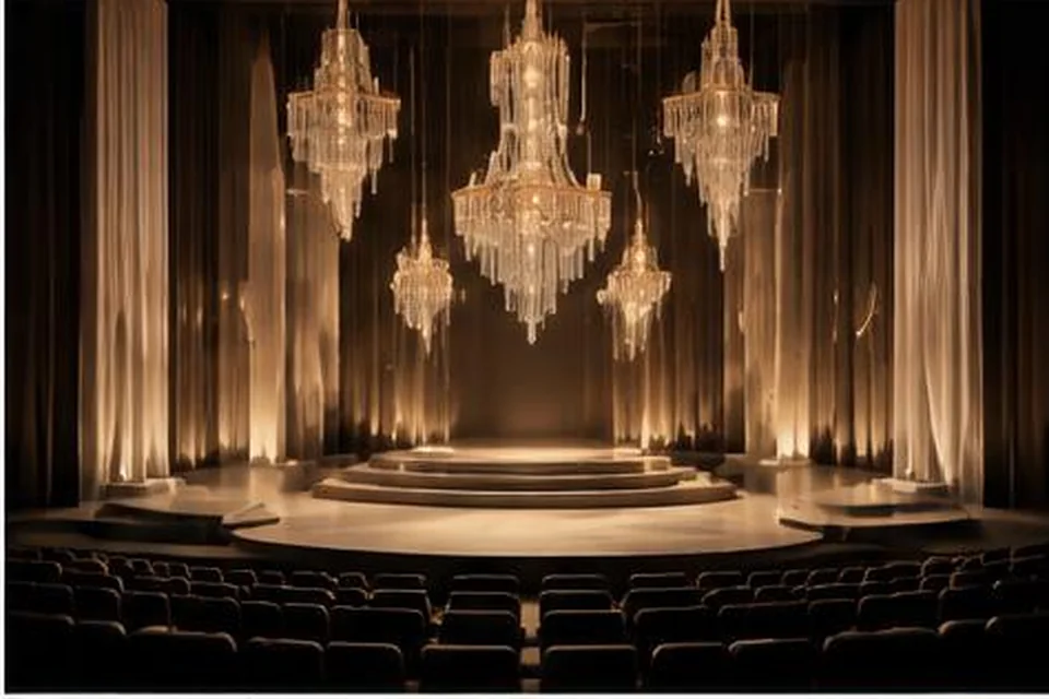 Original CGI miniature stage for Cirque Du Soleil - Twas The Night Before
