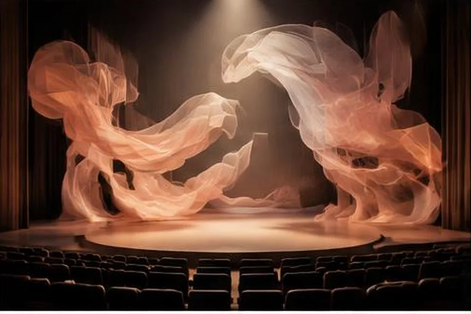 Original CGI miniature stage for Cirque Du Soleil - Twas The Night Before