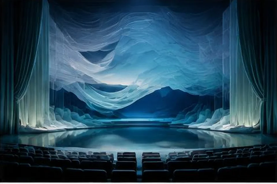 Original CGI miniature stage for Cirque Du Soleil - Twas The Night Before