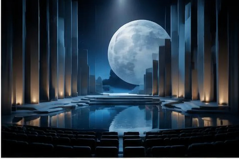Original CGI miniature stage for Jo Koy